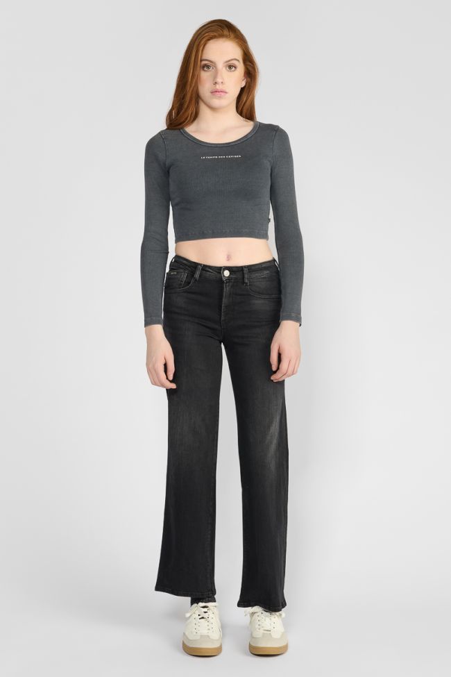 Crop top Albegi gris