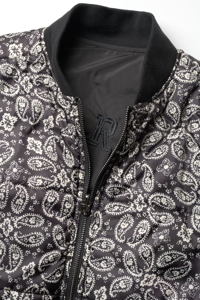 Veste réversible Argusgi noir à motif cachemire
