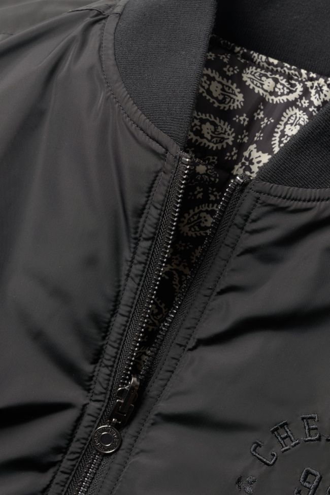 Veste réversible Argusgi noir à motif cachemire