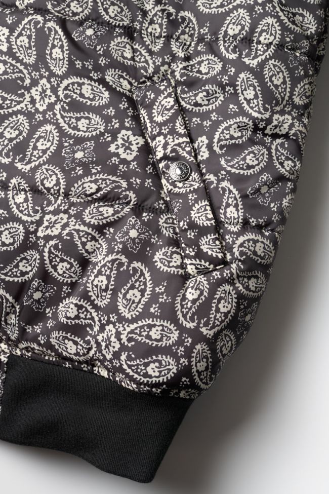 Veste réversible Argusgi noir à motif cachemire