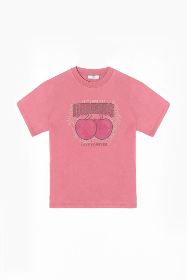 T-shirt Atrabagi rose imprimé