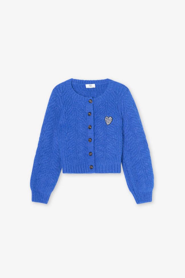 Cardigan Melagi bleu électrique 