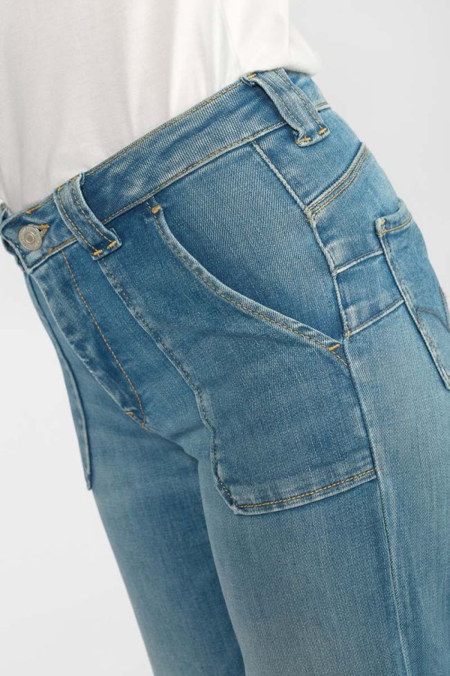 Jeans pulp flare taille haute bleu N°4