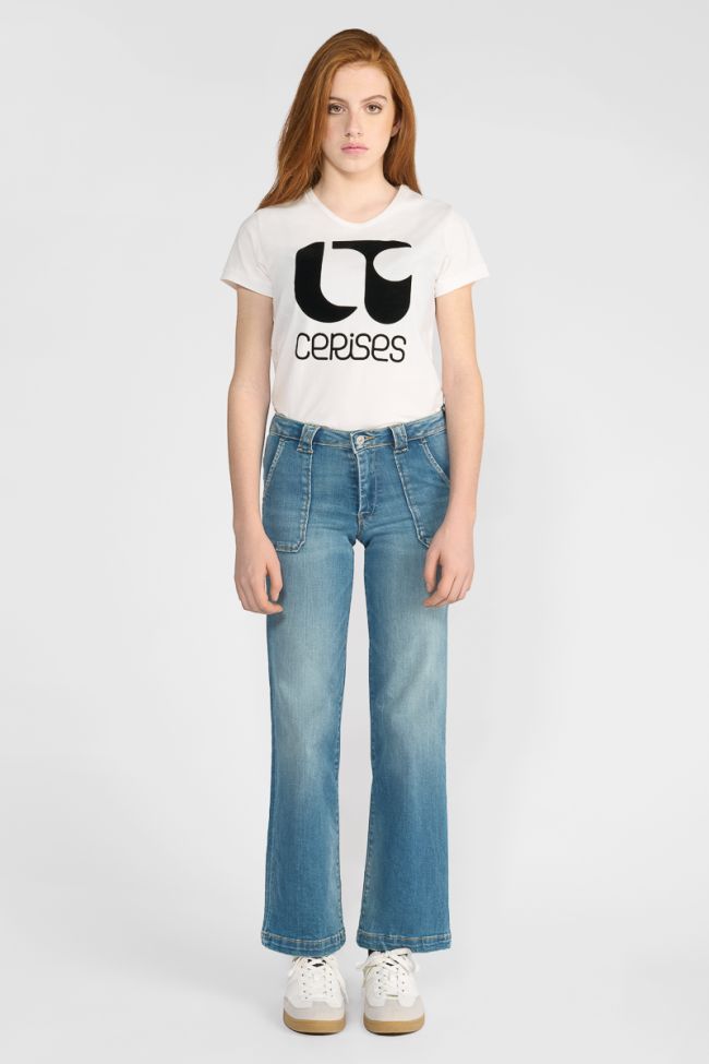 Jeans pulp flare taille haute bleu N°4