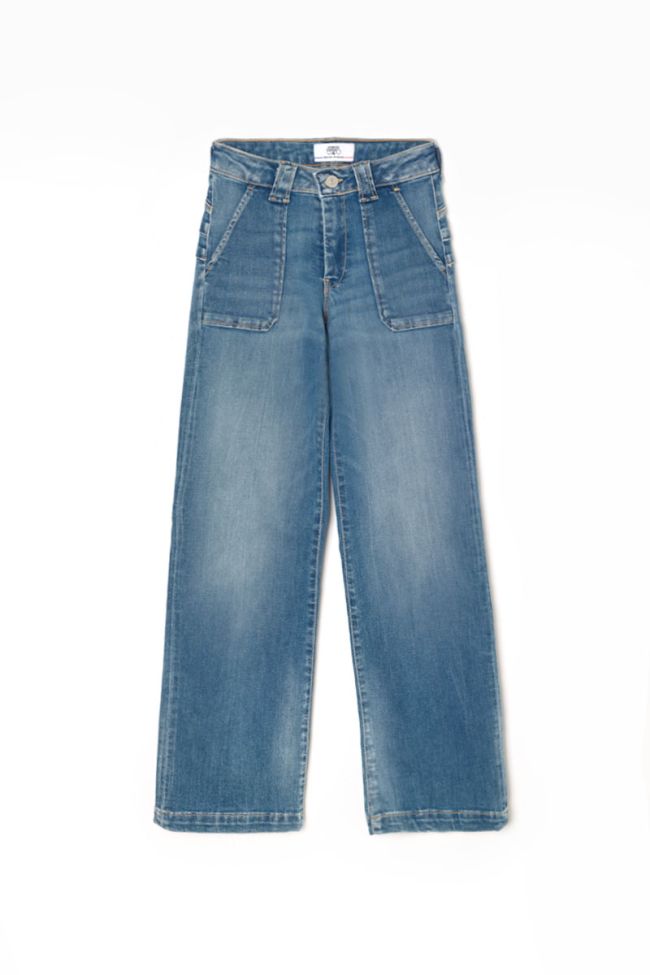 Jeans pulp flare taille haute bleu N°4