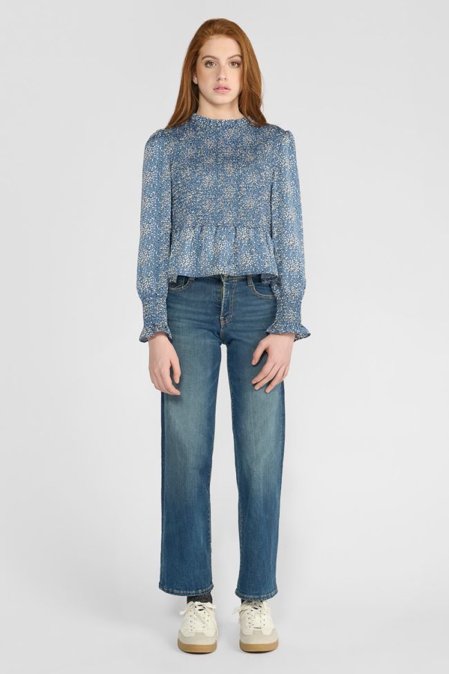 Jeans pulp regular taille haute bleu N°3