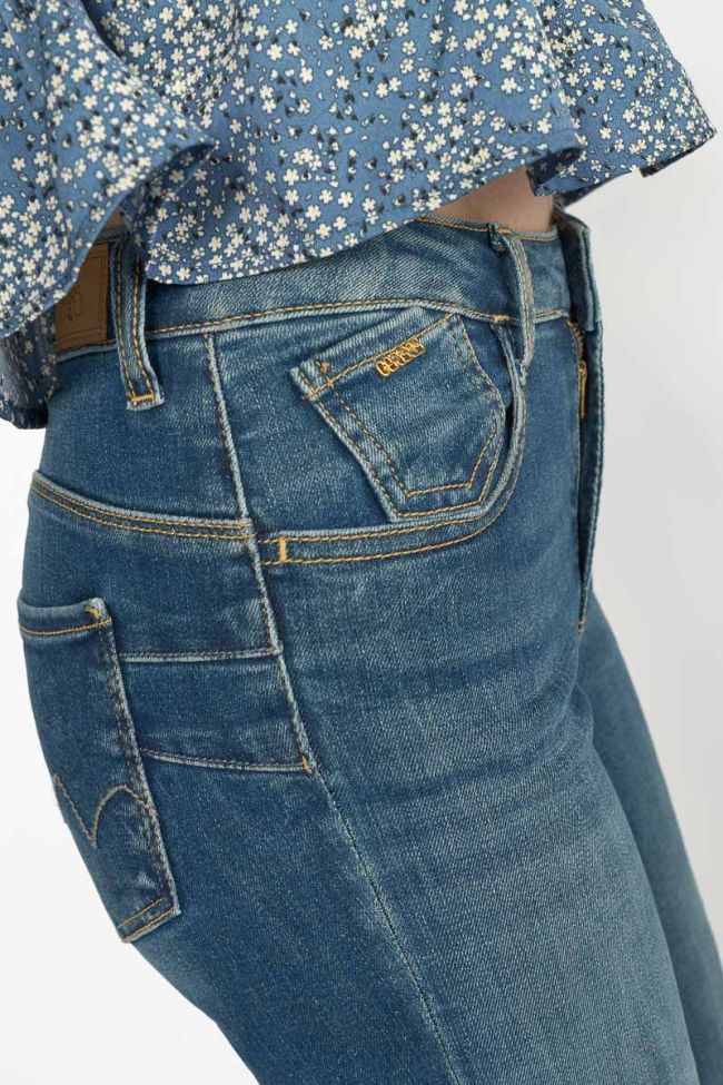 Jeans pulp regular taille haute bleu N°3