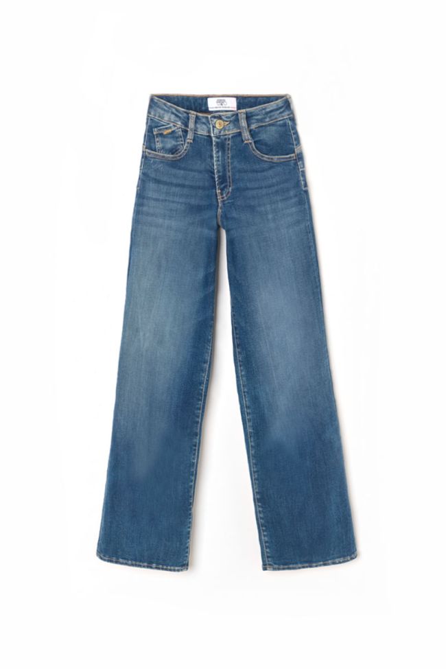 Jeans pulp regular taille haute bleu N°3