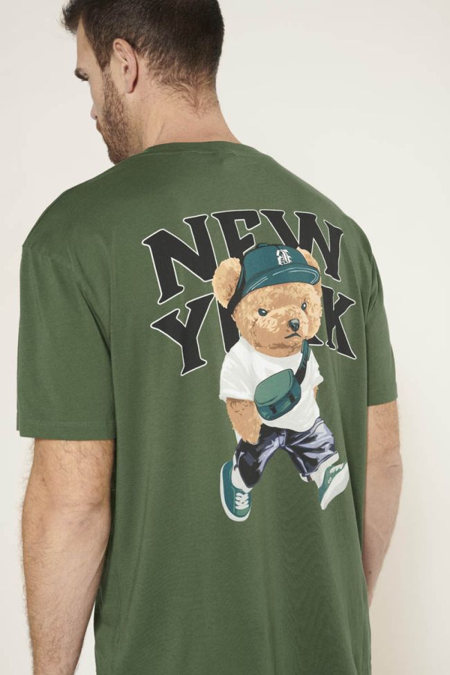 T-shirt Bam vert imprimé