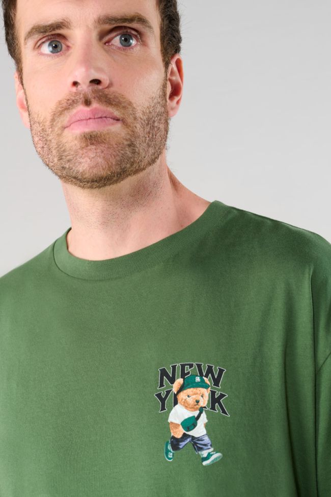 T-shirt Bam vert imprimé