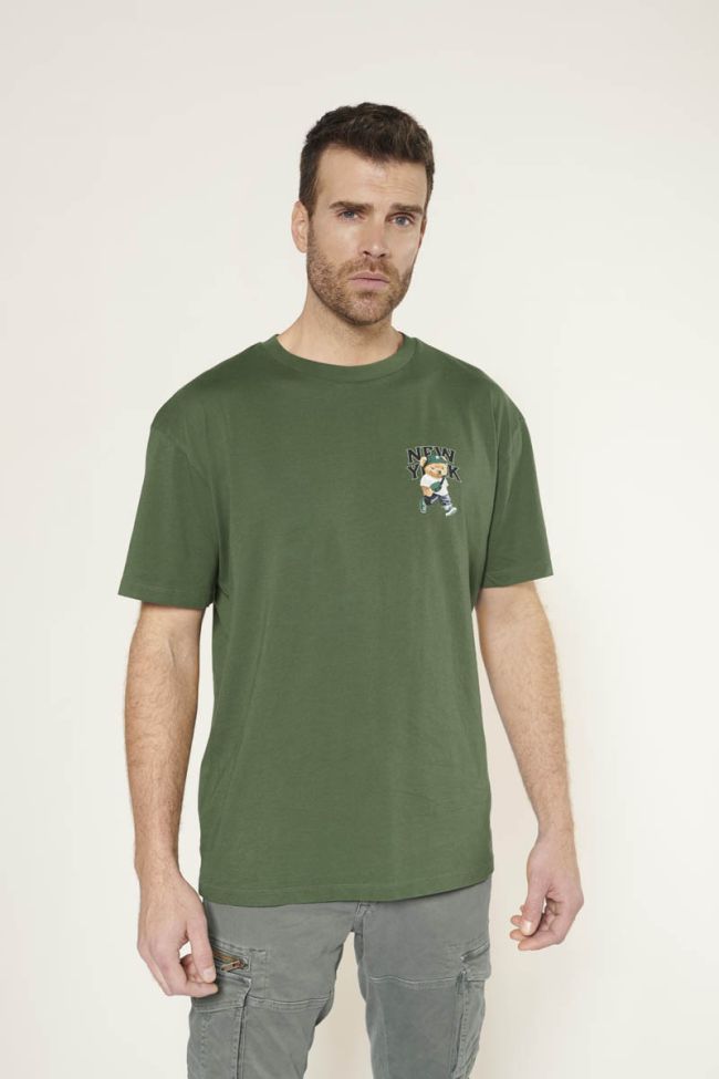 T-shirt Bam vert imprimé