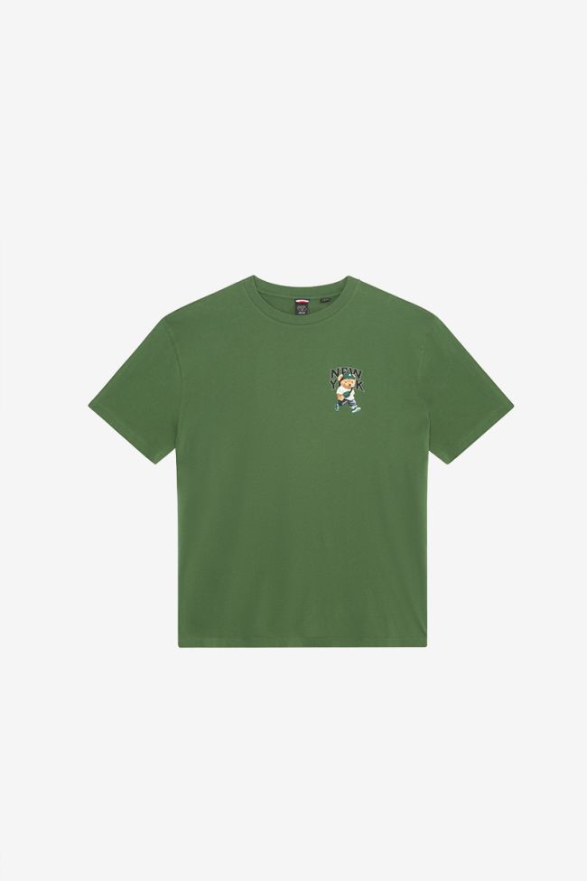 T-shirt Bam vert imprimé