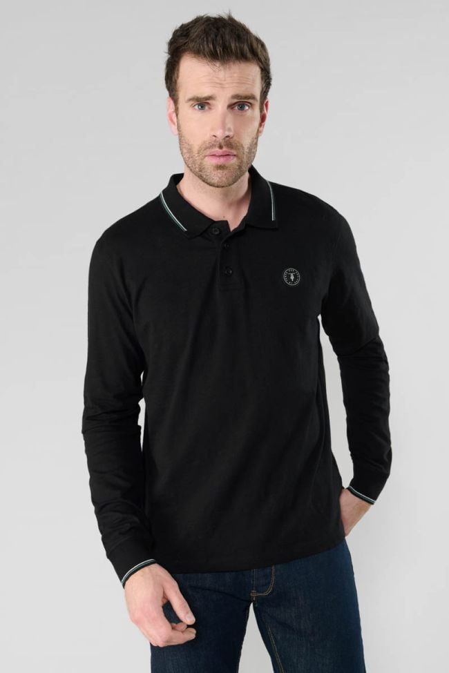 Polo manches longues Romes noir