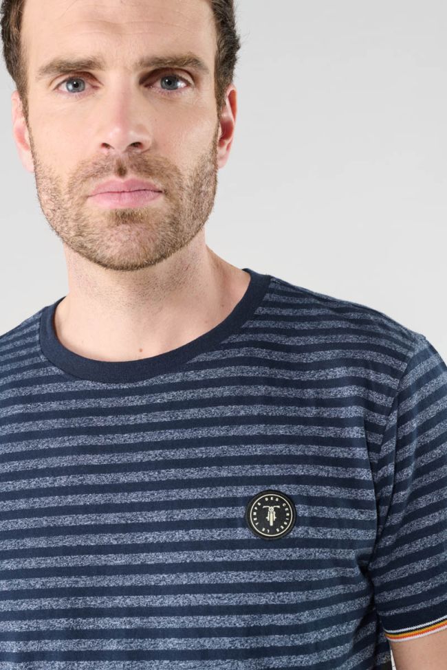 T-shirt Rusel bleu marine à rayures