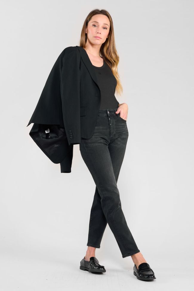 Jeans 400/17 mom Bambino taille haute 7/8ème noir N°1