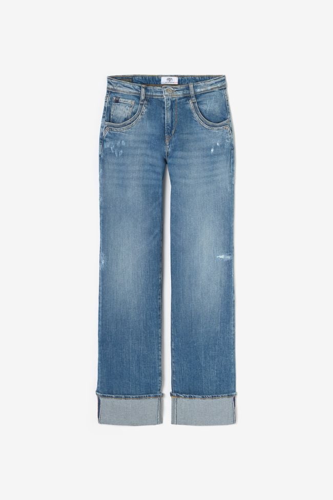 Jeans 400/28 loose Revers taille haute destroy bleu N°3