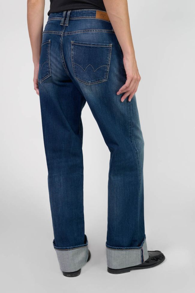 Jeans 400/28 loose Revers taille haute bleu N°2