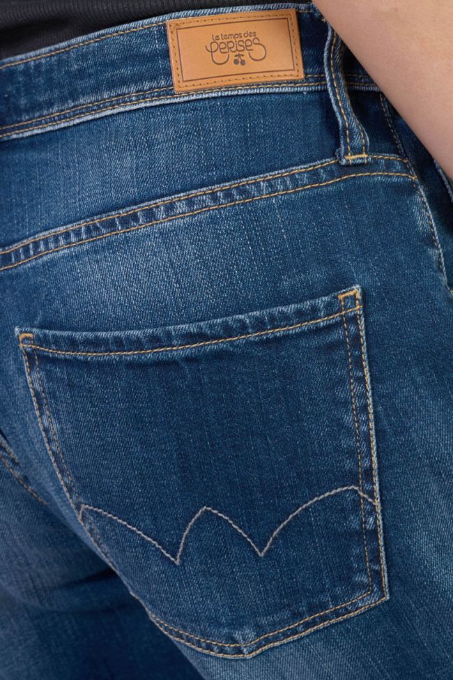 Jeans 400/28 loose Revers taille haute bleu N°2