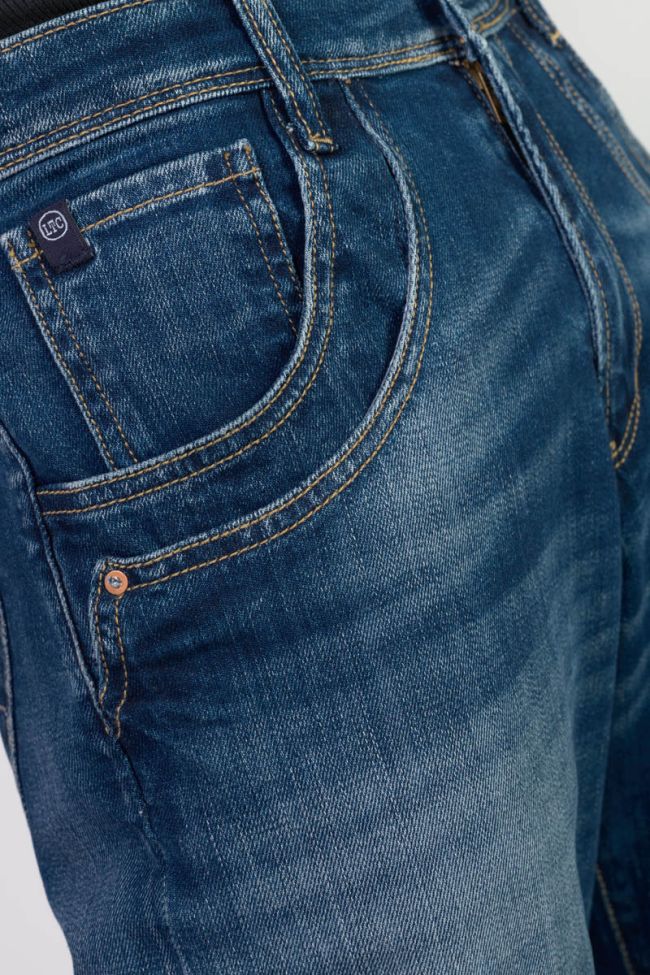 Jeans 400/28 loose Revers taille haute bleu N°2