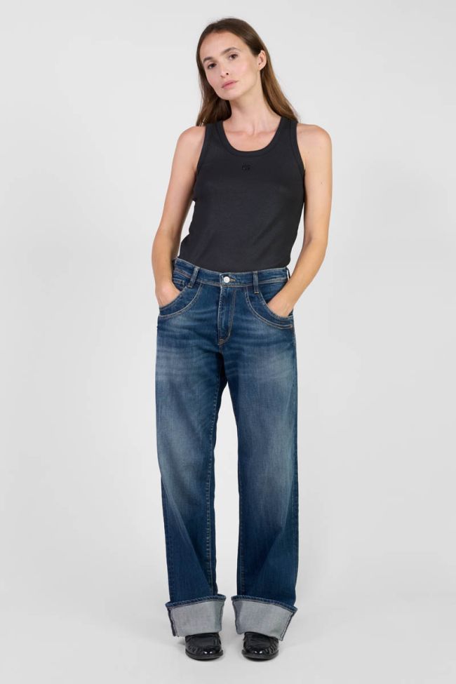 Jeans 400/28 loose Revers taille haute bleu N°2