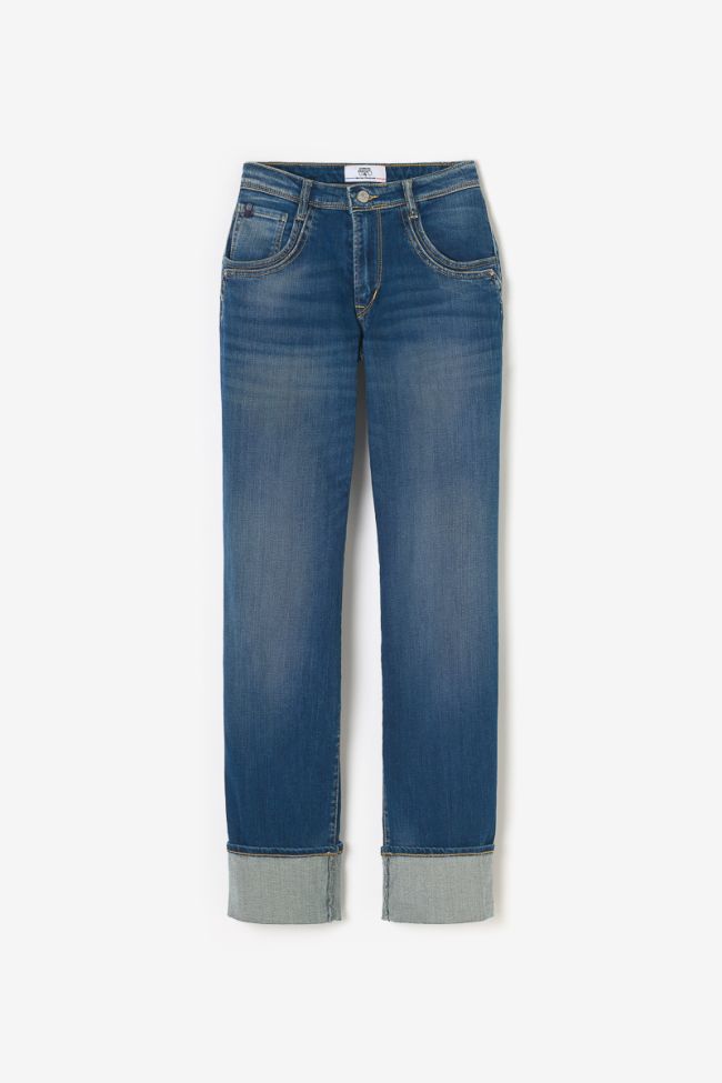 Jeans 400/28 loose Revers taille haute bleu N°2