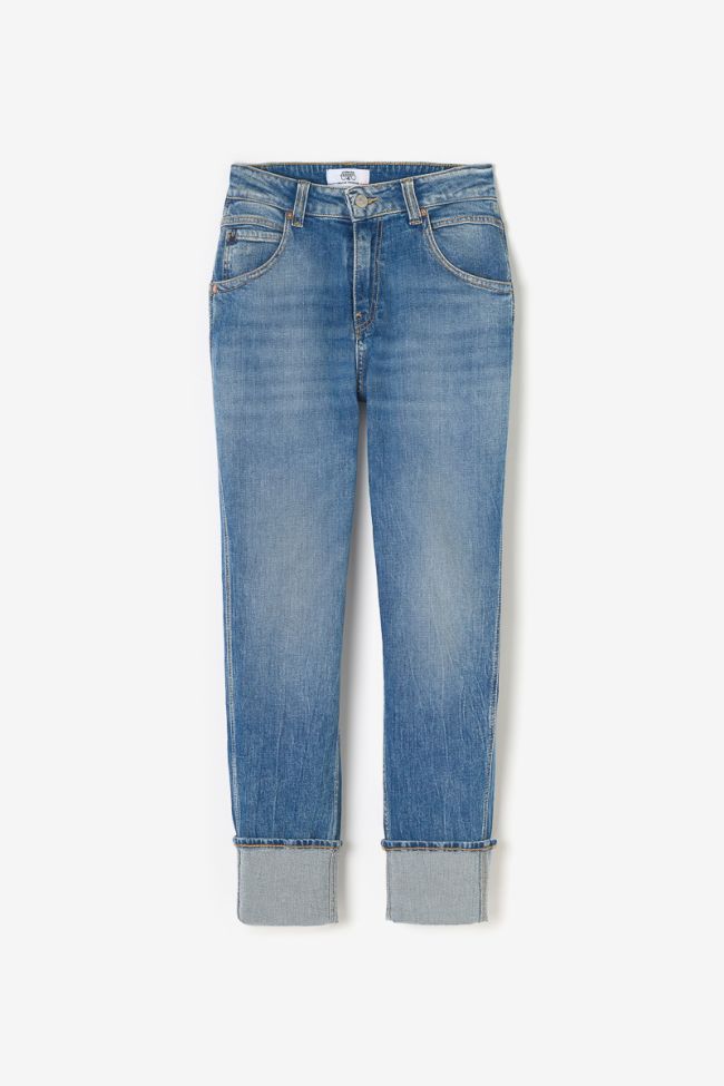 Jeans 400/60 girlfriend Jama taille haute 7/8ème bleu N°4