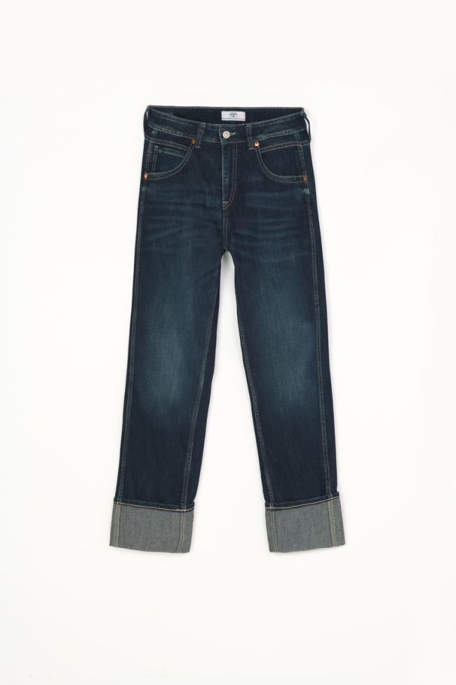 Jeans 400/60 girlfriend Jama taille haute bleu N°1
