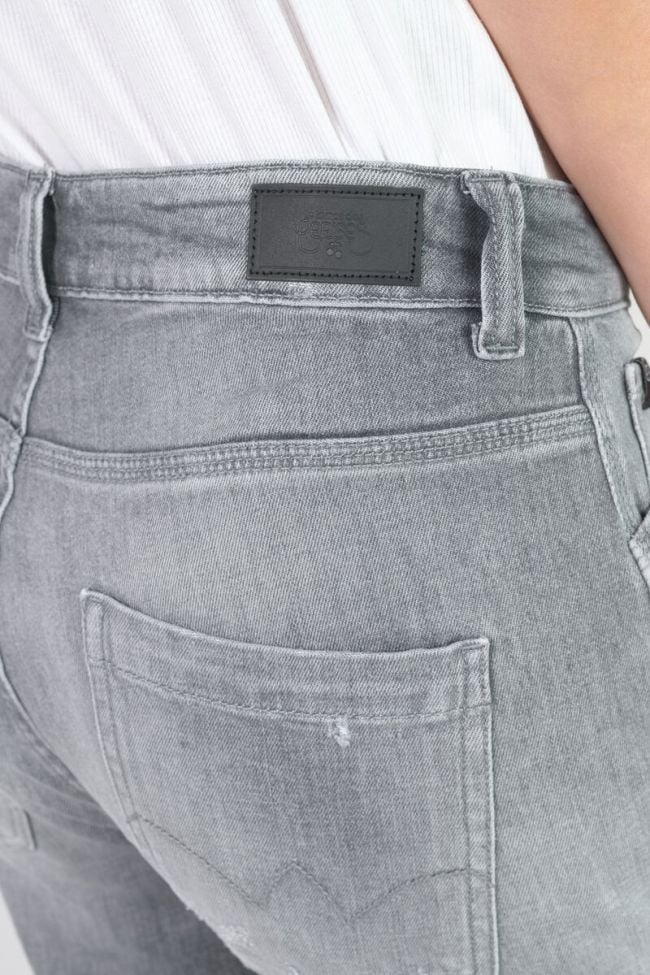 Jeans 400/60 girlfriend Union taille haute destroy gris N°3