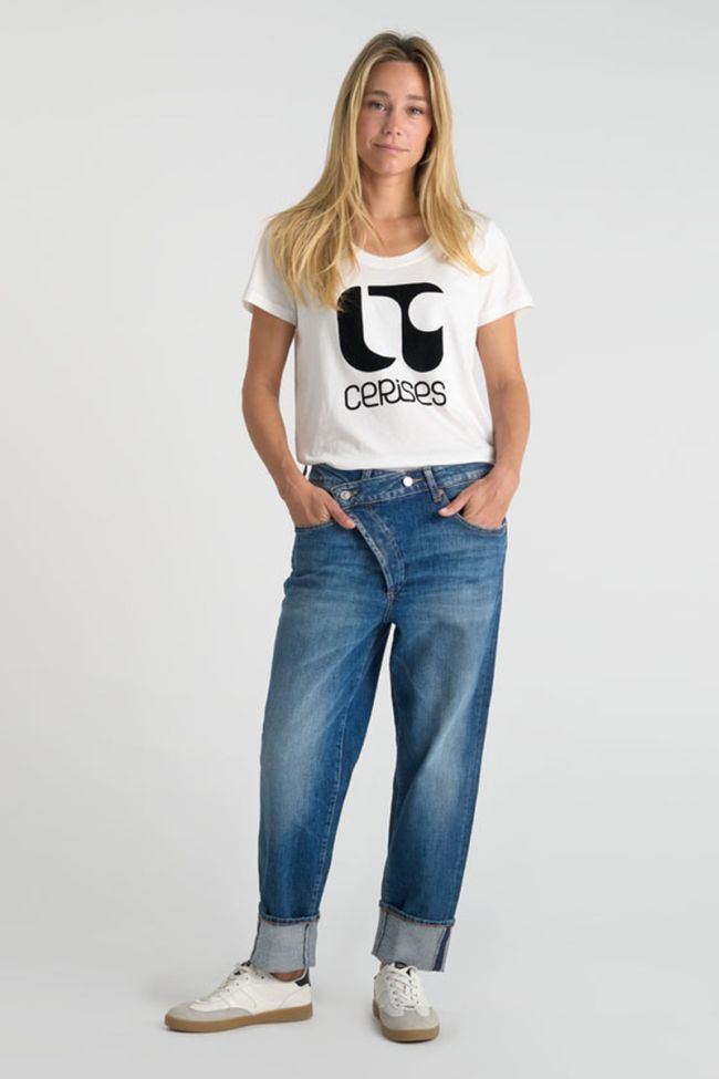 Jeans loose Cosy 7/8ème bleu N°4