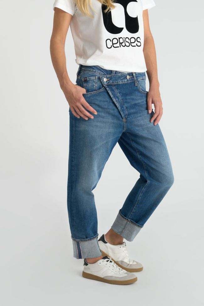 Jeans loose Cosy 7/8ème bleu N°4