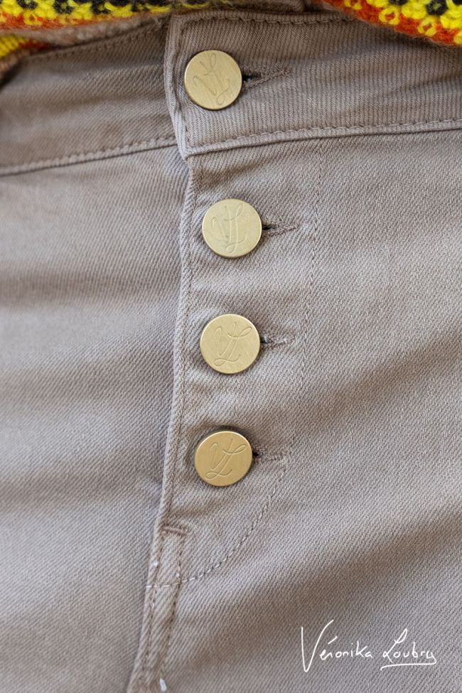 James 400/60 girlfriend by Véronika Loubry jeans taille haute marron