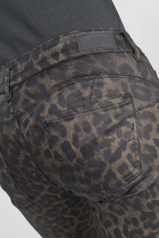 Pantalon pulp slim Leo 7/8ème enduit 