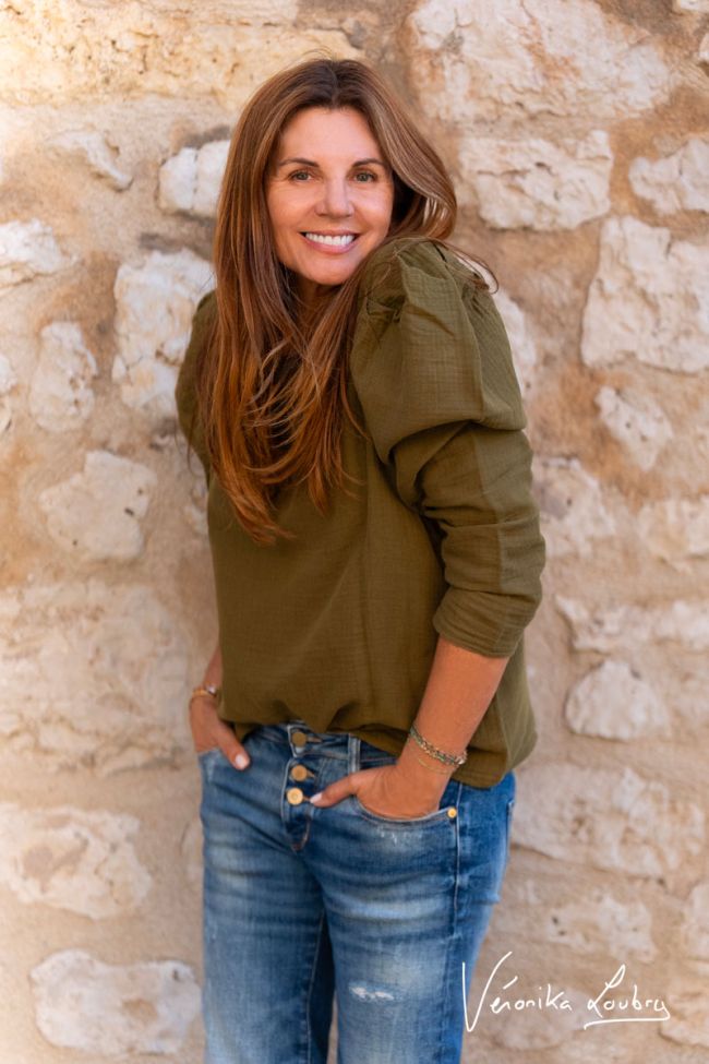 Patricia flare by Véronika Loubry jeans bleu N°2