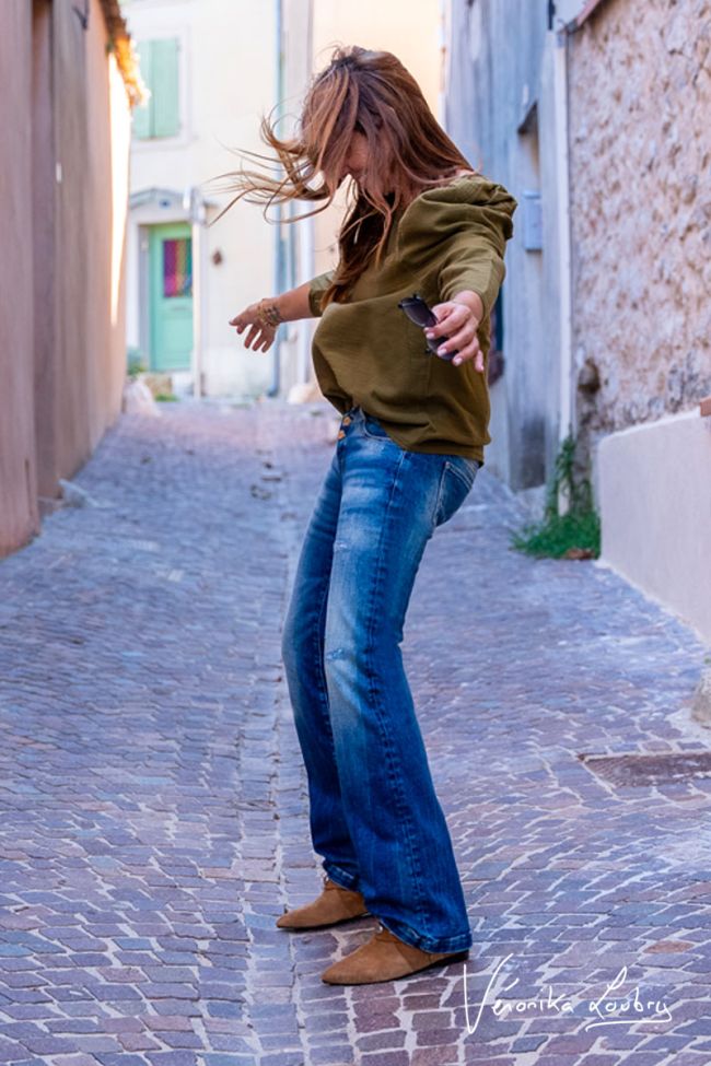 Patricia flare by Véronika Loubry jeans bleu N°2