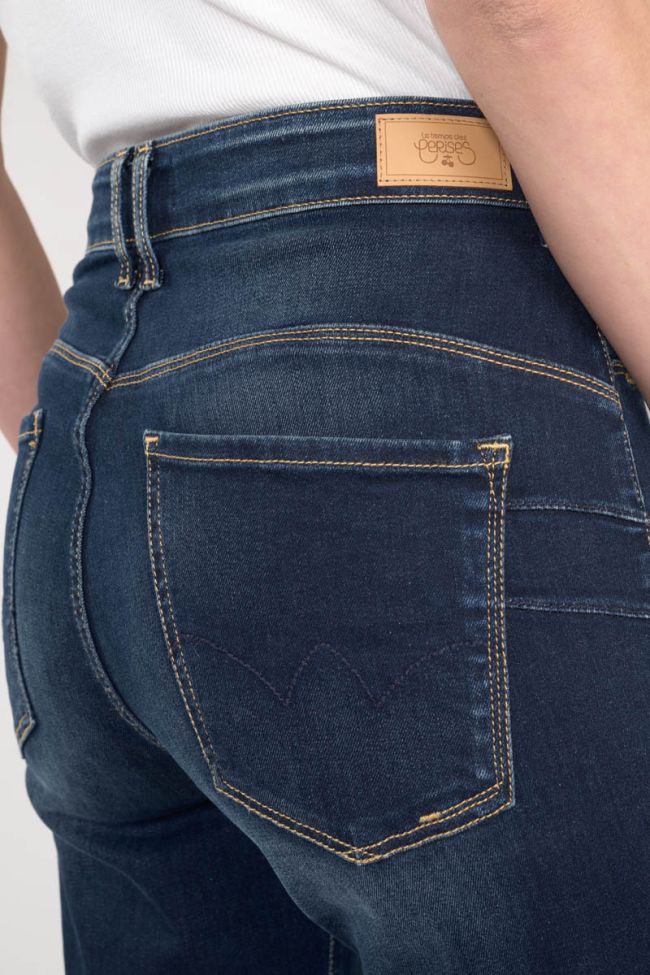 Jeans pulp wide leg taille haute 7/8ème bleu N°1