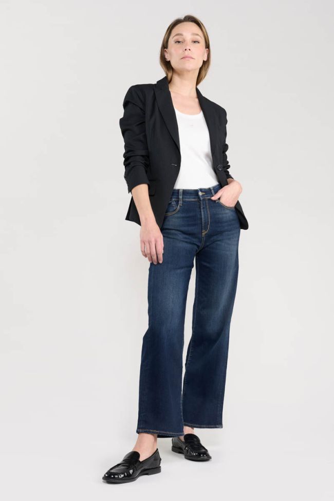 Jeans pulp wide leg taille haute 7/8ème bleu N°1