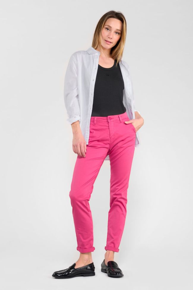 Pantalon chino Dyli6 vieux rose