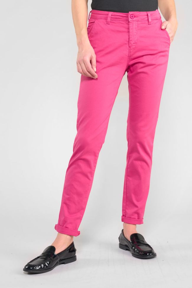 Pantalon chino Dyli6 vieux rose