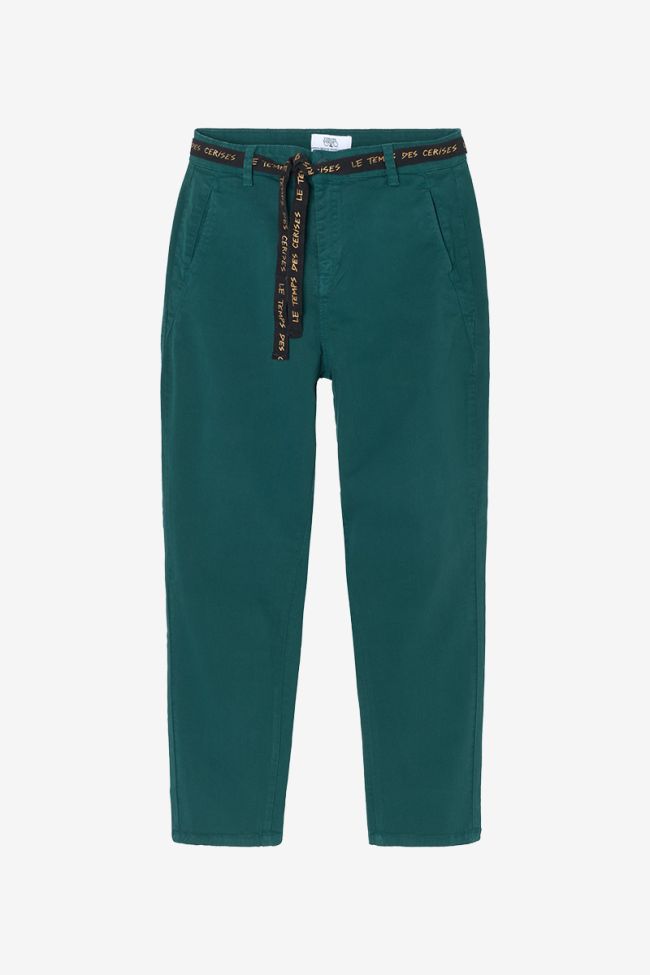 Pantalon chino Erle bleu canard