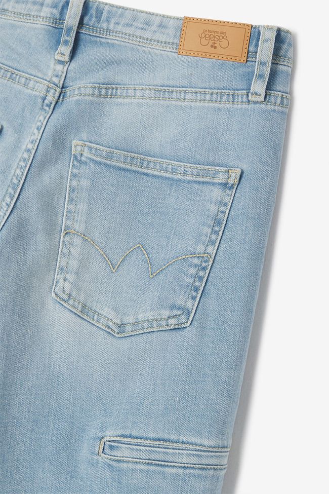 Jeans wide leg taille haute bleu N°5