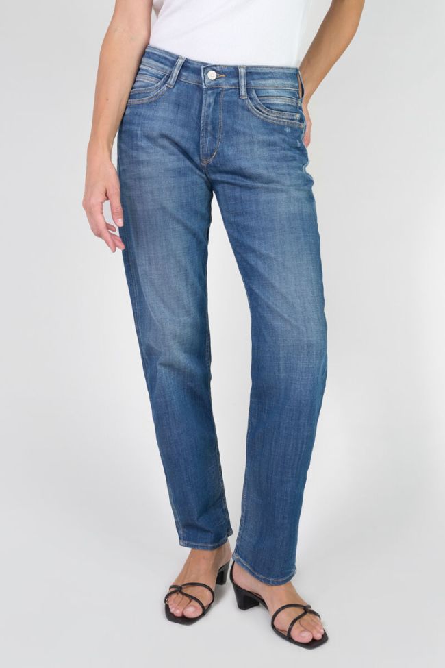 Jeans 400/17 mom Binh taille haute 7/8ème destroy bleu N°3