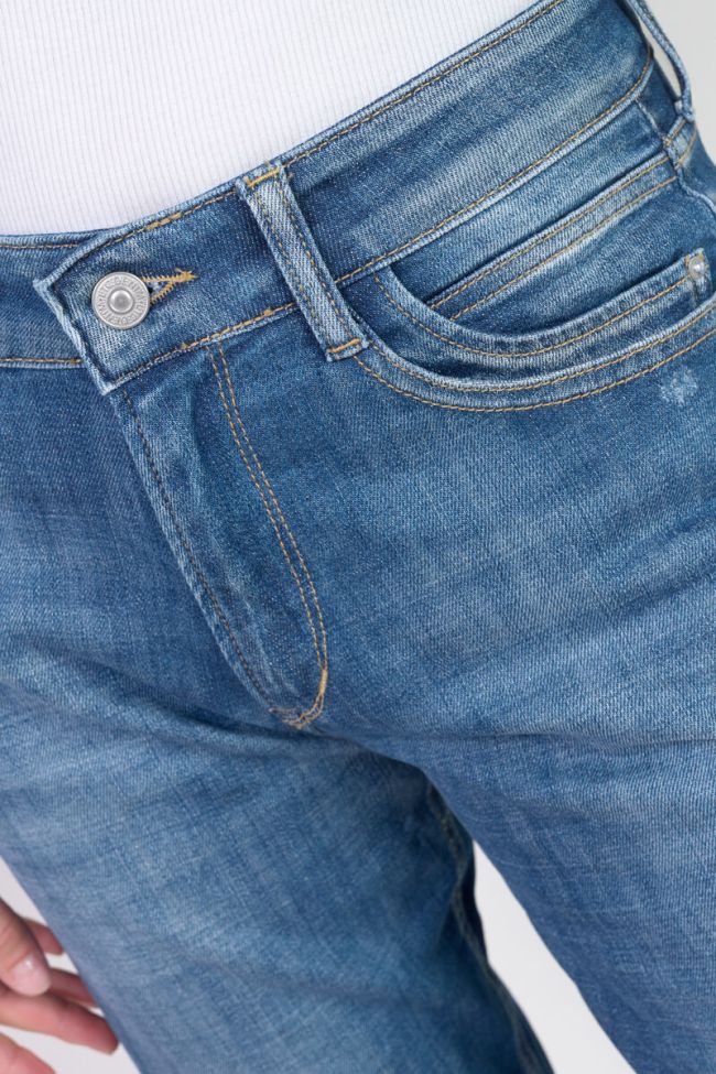 Jeans 400/17 mom Binh taille haute 7/8ème destroy bleu N°3