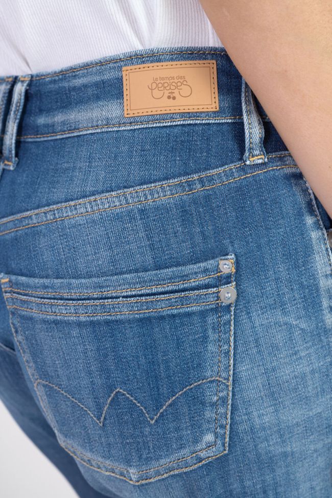 Jeans 400/17 mom Binh taille haute 7/8ème destroy bleu N°3