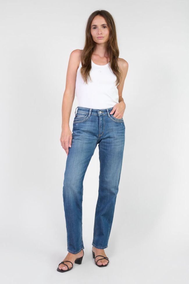 Jeans 400/17 mom Binh taille haute 7/8ème destroy bleu N°3