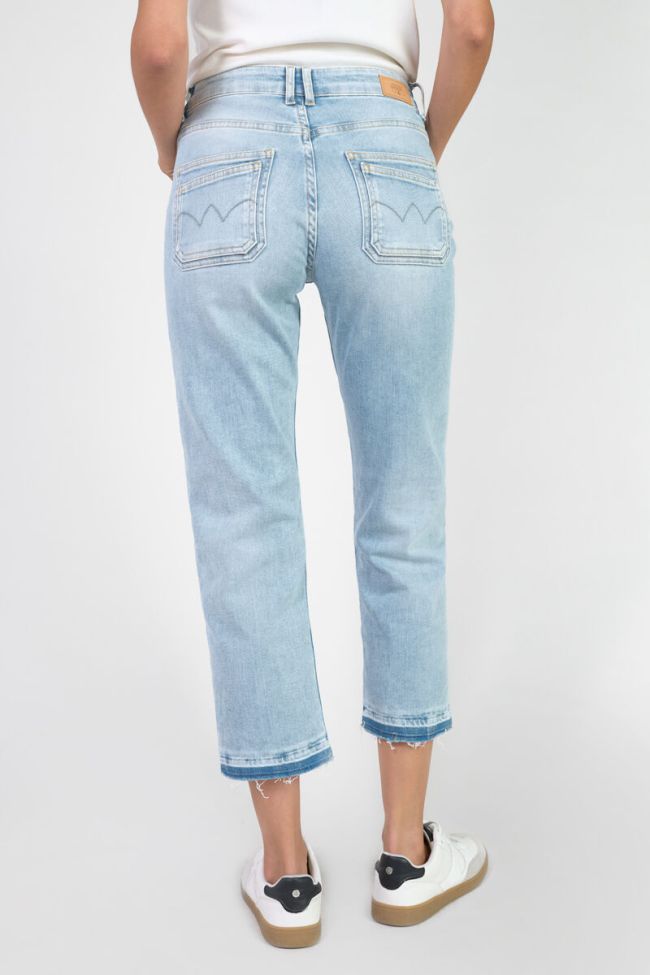 Jeans 400/17 mom Valy taille haute 7/8ème destroy bleu N°5