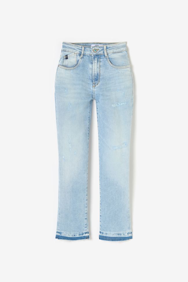 Jeans 400/17 mom Valy taille haute 7/8ème destroy bleu N°5