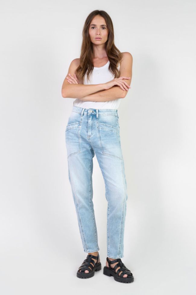 Jeans 400/60 girlfriend Union taille haute bleu N°5