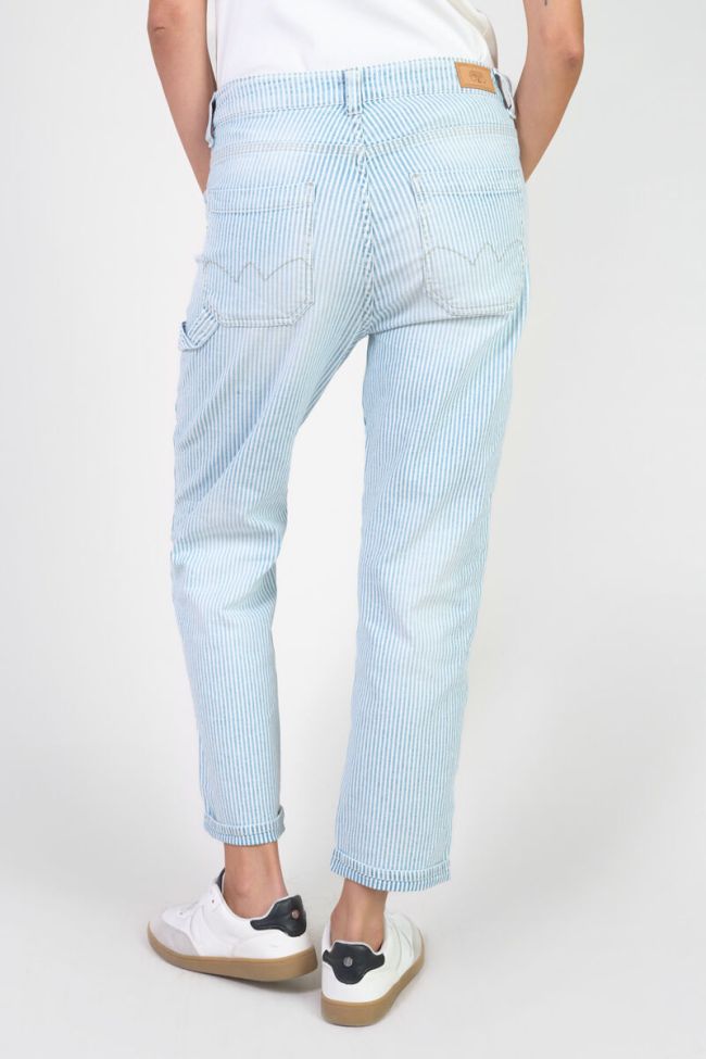 Jeans 400/60 girlfriend Union taille haute bleu