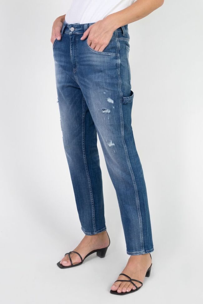 Jeans 400/60 girlfriend Vecta taille haute destroy bleu N°3