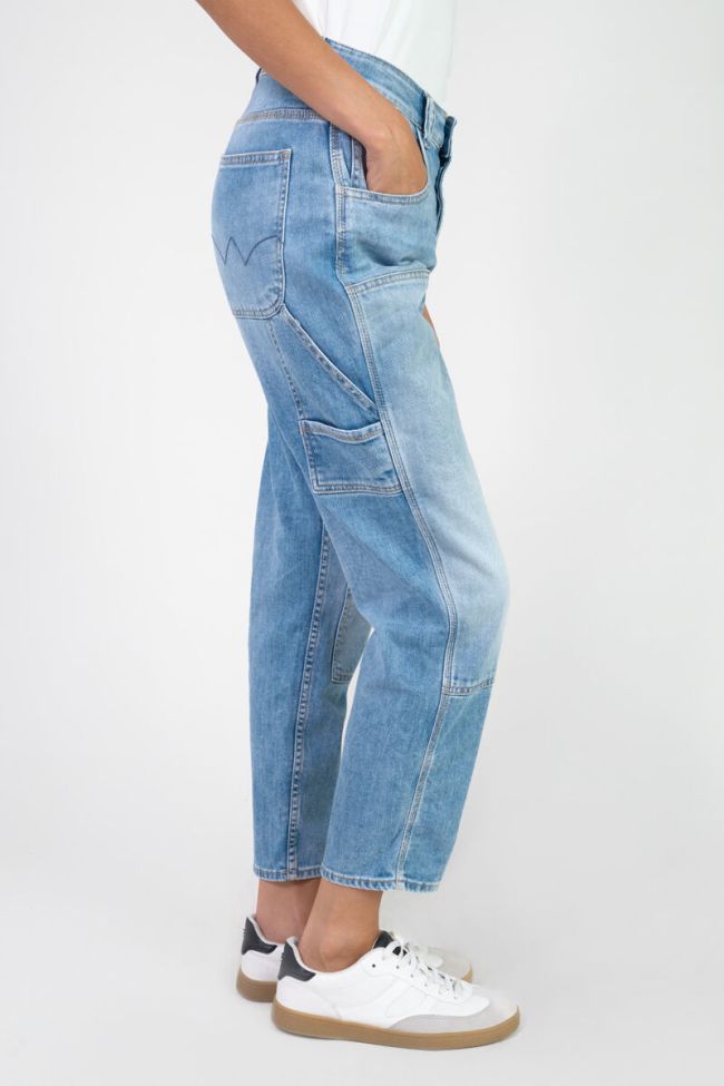 Jeans 400/60 girlfriend Work taille haute bleu N°4